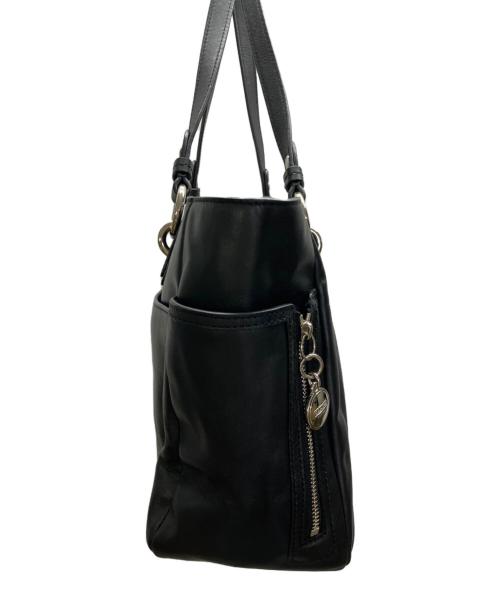 COACH（コーチ）COACH (コーチ) レザートートバッグ ブラックの古着・服飾アイテム