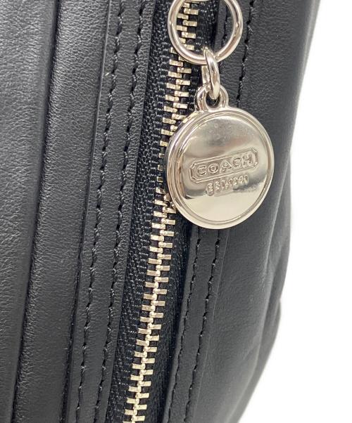 COACH（コーチ）COACH (コーチ) レザートートバッグ ブラックの古着・服飾アイテム
