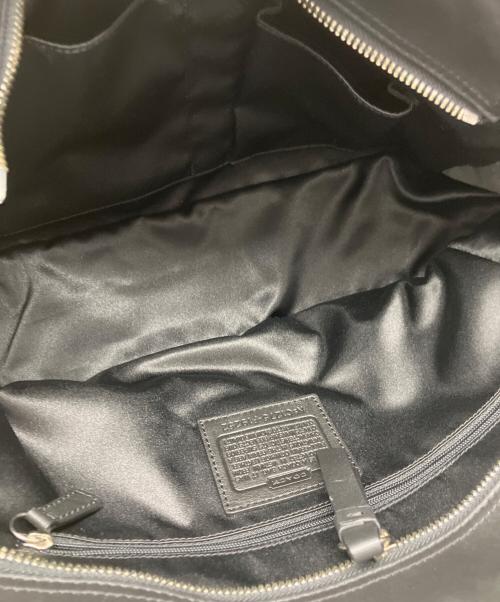 COACH（コーチ）COACH (コーチ) レザートートバッグ ブラックの古着・服飾アイテム