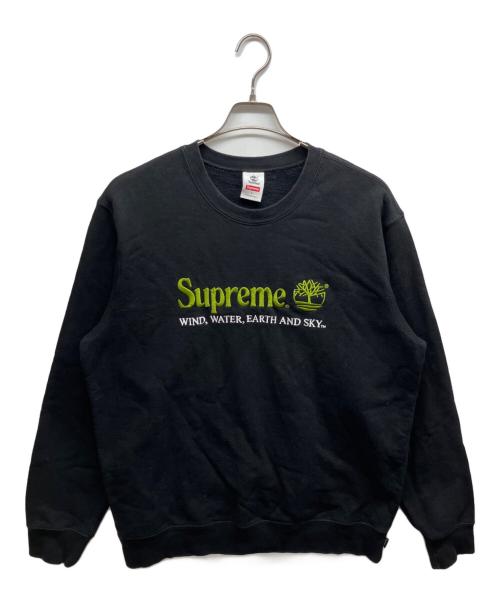 SUPREME（シュプリーム）Supreme (シュプリーム) Timberland (ティンバーランド) CREW NECK SWEAT ブラック サイズ:Lの古着・服飾アイテム