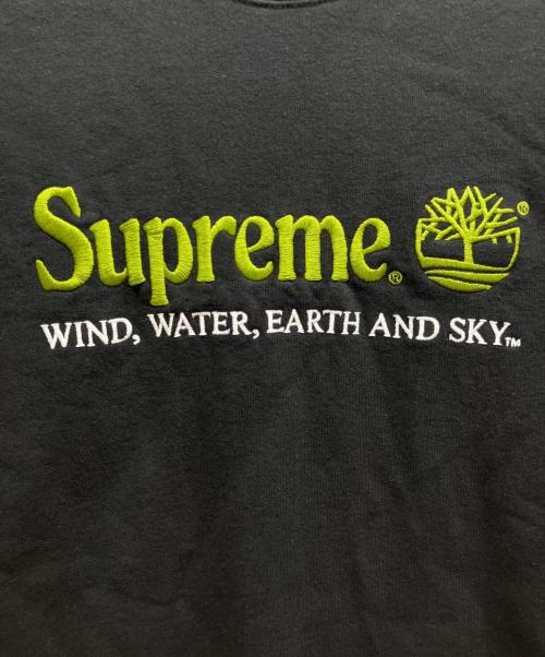SUPREME（シュプリーム）Supreme (シュプリーム) Timberland (ティンバーランド) CREW NECK SWEAT ブラック サイズ:Lの古着・服飾アイテム