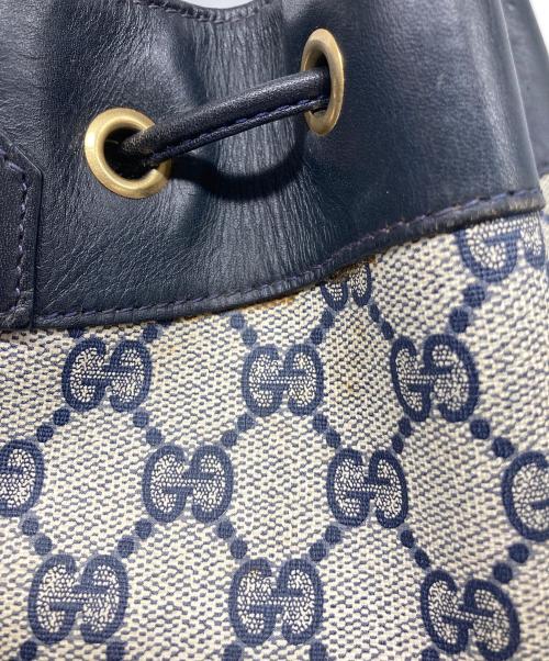 GUCCI（グッチ）GUCCI (グッチ) ショルダーバッグ ベージュ・ネイビーの古着・服飾アイテム