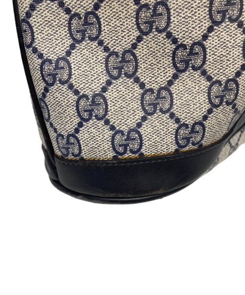 GUCCI（グッチ）GUCCI (グッチ) ショルダーバッグ ベージュ・ネイビーの古着・服飾アイテム