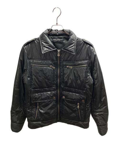 DOLCE & GABBANA（ドルチェ＆ガッバーナ）DOLCE & GABBANA (ドルチェ＆ガッバーナ) マルチジップギミックジャケット ブラック サイズ:44の古着・服飾アイテム