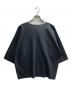 HOMME PLISSE ISSEY MIYAKE (オム プリッセ イッセイ ミヤケ) MC JULY ドロップショルダープリーツTシャツ グレー サイズ:3：20000円