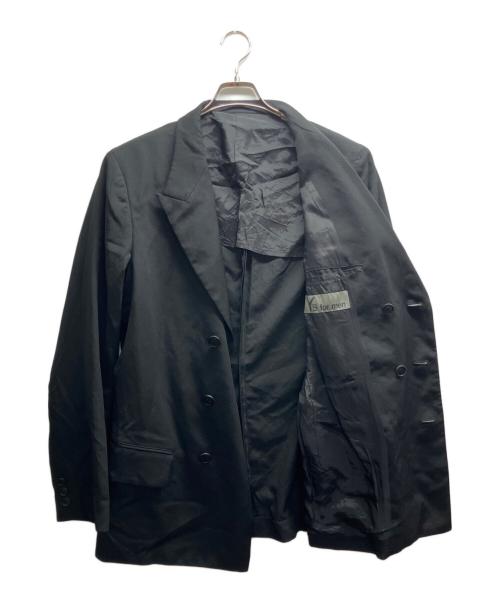 Y's for men（ワイズフォーメン）Y's for men (ワイズフォーメン) WOOL GABARDINE DOUBLE JACKET ブラック サイズ:2の古着・服飾アイテム