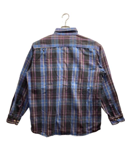 FIVE BROTHER（ファイブブラザー）FIVE BROTHER (ファイブブラザー) チェックネルシャツ ブルー サイズ:Lの古着・服飾アイテム