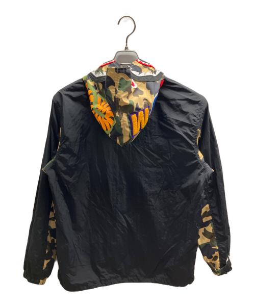 A BATHING APE（アベイシングエイプ）A BATHING APE (アベイシングエイプ) 1st camo shark hoodie jacket ブラック サイズ:Lの古着・服飾アイテム
