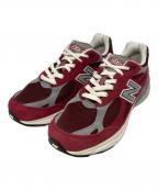 NEW BALANCEニューバランス）の古着「990V3ローカットスニーカー」｜レッド