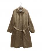 MACKINTOSH PHILOSOPHYマッキントッシュ フィロソフィー）の古着「千鳥柄ウールステンカラーコート」｜ブラウン