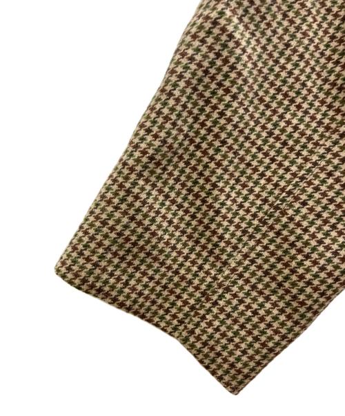MACKINTOSH PHILOSOPHY（マッキントッシュ フィロソフィー）MACKINTOSH PHILOSOPHY (マッキントッシュ フィロソフィー) 千鳥柄ウールステンカラーコート ブラウン サイズ:Ⅼの古着・服飾アイテム