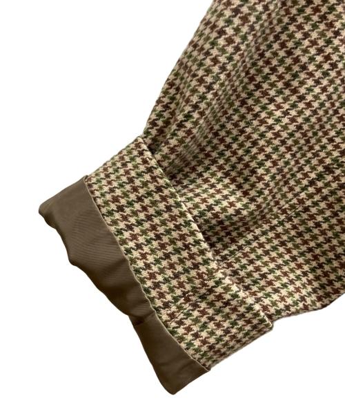 MACKINTOSH PHILOSOPHY（マッキントッシュ フィロソフィー）MACKINTOSH PHILOSOPHY (マッキントッシュ フィロソフィー) 千鳥柄ウールステンカラーコート ブラウン サイズ:Ⅼの古着・服飾アイテム