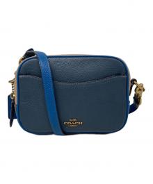 COACH（コーチ）の古着「バイカラーショルダーバッグ」｜ブルー