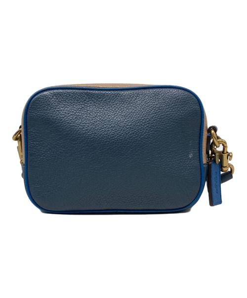 COACH（コーチ）COACH (コーチ) バイカラーショルダーバッグ ブルーの古着・服飾アイテム