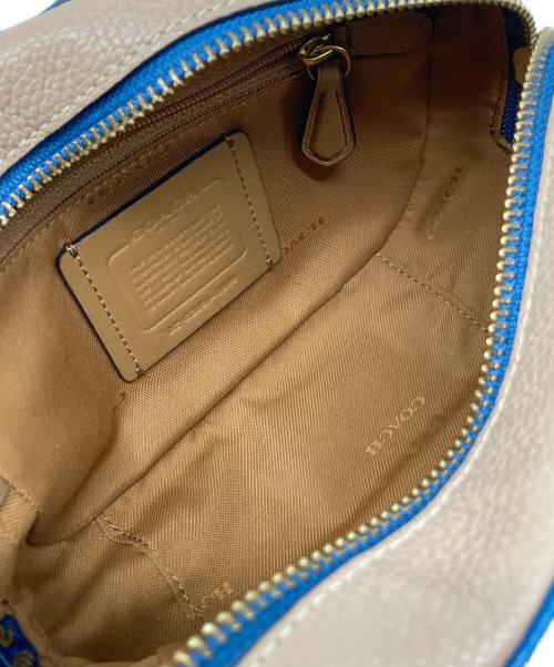 COACH（コーチ）COACH (コーチ) バイカラーショルダーバッグ ブルーの古着・服飾アイテム