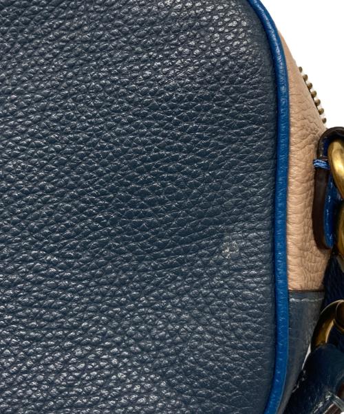 COACH（コーチ）COACH (コーチ) バイカラーショルダーバッグ ブルーの古着・服飾アイテム