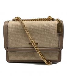 COACH（コーチ）の古着「Mini Klare Crossbody Bag」｜ベージュ
