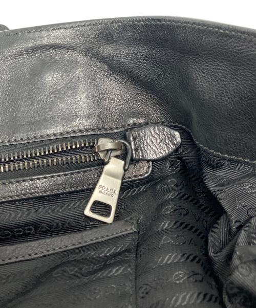 PRADA（プラダ）PRADA (プラダ) 2WAYレザーバッグ ブラックの古着・服飾アイテム