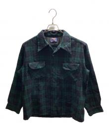 PENDLETON（ペンドルトン）の古着「ウールブラックウォッチチェック柄シャツ」｜グリーン×ブラック