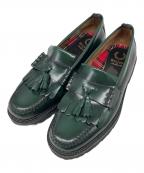 G.H.BASS WEEJUNS×FRED PERRYジーエイチ バス ウィージャンズ×フレッドペリー）の古着「タッセルローファー」｜グリーン