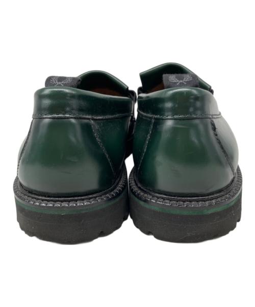 G.H.BASS WEEJUNS（ジーエイチ バス ウィージャンズ）G.H.BASS WEEJUNS (ジーエイチ バス ウィージャンズ) FRED PERRY (フレッドペリー) タッセルローファー グリーン サイズ:SIZE 9/10/43の古着・服飾アイテム