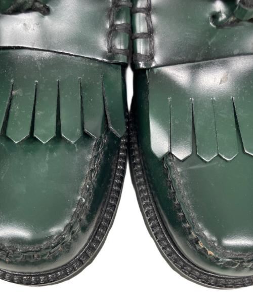 G.H.BASS WEEJUNS（ジーエイチ バス ウィージャンズ）G.H.BASS WEEJUNS (ジーエイチ バス ウィージャンズ) FRED PERRY (フレッドペリー) タッセルローファー グリーン サイズ:SIZE 9/10/43の古着・服飾アイテム