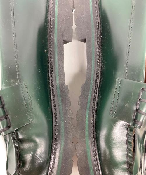 G.H.BASS WEEJUNS（ジーエイチ バス ウィージャンズ）G.H.BASS WEEJUNS (ジーエイチ バス ウィージャンズ) FRED PERRY (フレッドペリー) タッセルローファー グリーン サイズ:SIZE 9/10/43の古着・服飾アイテム