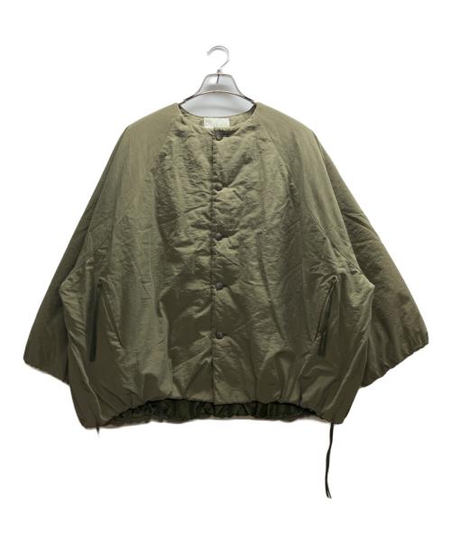 ARGUE（アーギュ）ARGUE (アーギュ) COTTON NYLON OVER BUTTON DOWN BLOUSON カーキ サイズ:FREEの古着・服飾アイテム