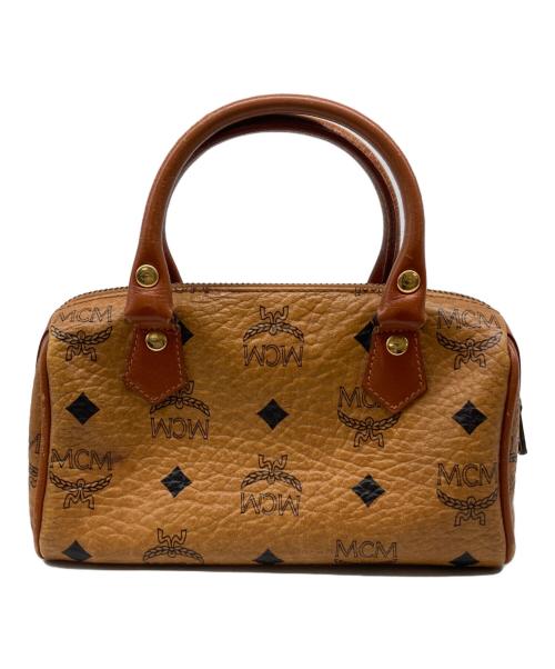MCM（エムシーエム）MCM (エムシーエム) ミニボストンバッグ ブラウンの古着・服飾アイテム