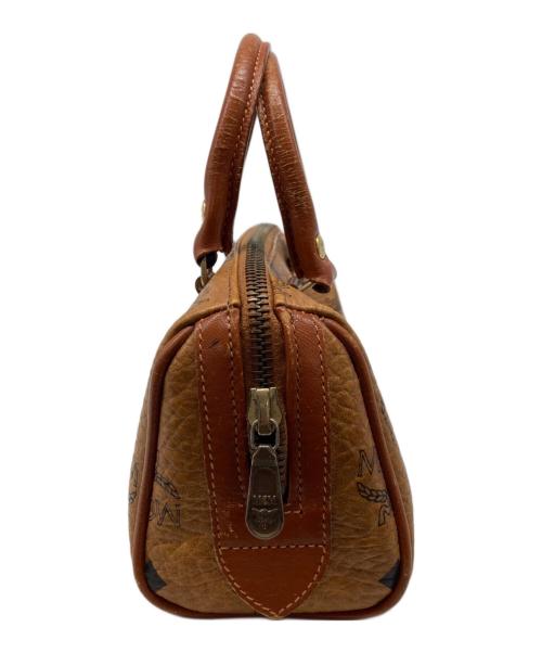 MCM（エムシーエム）MCM (エムシーエム) ミニボストンバッグ ブラウンの古着・服飾アイテム