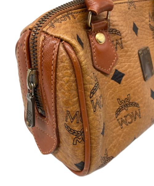 MCM（エムシーエム）MCM (エムシーエム) ミニボストンバッグ ブラウンの古着・服飾アイテム