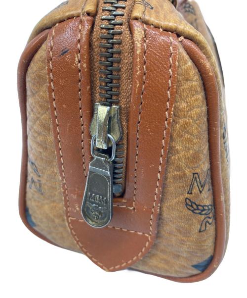 MCM（エムシーエム）MCM (エムシーエム) ミニボストンバッグ ブラウンの古着・服飾アイテム