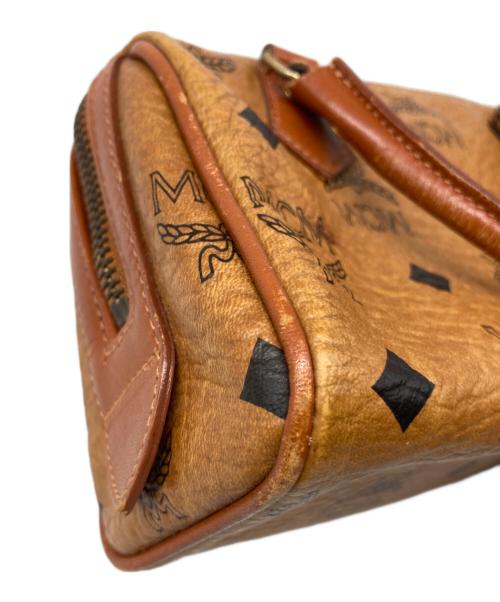 MCM（エムシーエム）MCM (エムシーエム) ミニボストンバッグ ブラウンの古着・服飾アイテム