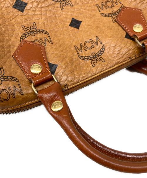 MCM（エムシーエム）MCM (エムシーエム) ミニボストンバッグ ブラウンの古着・服飾アイテム