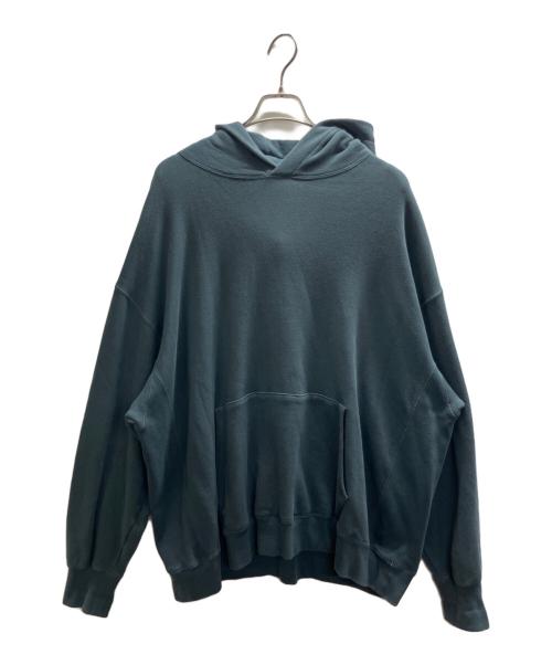 Graphpaper（グラフペーパー）Graphpaper (グラフペーパー) LOOPWHEELER for Graphpaper Classic Sweat Parka ブルー×グレー サイズ:Freeの古着・服飾アイテム