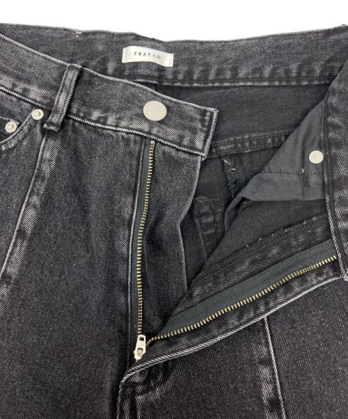FRAY ID（フレイ アイディー）FRAY ID (フレイ アイディー) カットアウトバレルデニムパンツ グレー サイズ:SIZE 1の古着・服飾アイテム