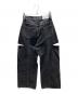 FRAY ID (フレイ アイディー) カットアウトバレルデニムパンツ グレー サイズ:SIZE 1：8000円