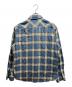 RRL (ダブルアールエル) チェックネルシャツ ブルー サイズ:L：18000円