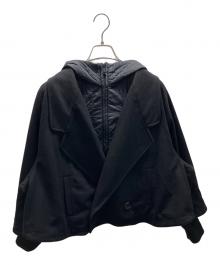Y-3（ワイスリー）の古着「レイヤードウールナイロンジャケット」｜ブラック