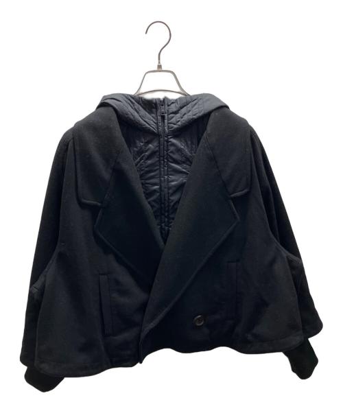 Y-3（ワイスリー）Y-3 (ワイスリー) レイヤードウールナイロンジャケット ブラック サイズ:XSの古着・服飾アイテム