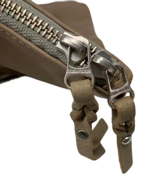 Zadig&Voltaire（ザディグエヴォルテール）ZADIG&VOLTAIRE (ザディグエヴォルテール) レザーショルダーバッグ ベージュの古着・服飾アイテム
