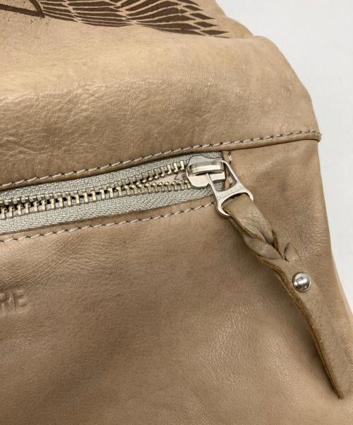 Zadig&Voltaire（ザディグエヴォルテール）ZADIG&VOLTAIRE (ザディグエヴォルテール) レザーショルダーバッグ ベージュの古着・服飾アイテム