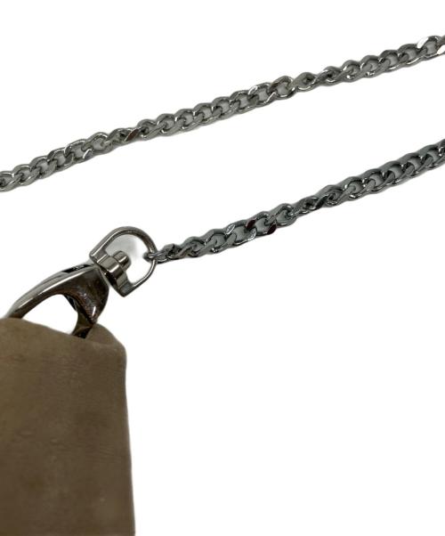 Zadig&Voltaire（ザディグエヴォルテール）ZADIG&VOLTAIRE (ザディグエヴォルテール) レザーショルダーバッグ ベージュの古着・服飾アイテム