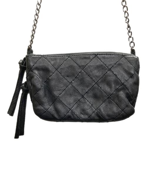 Zadig&Voltaire（ザディグエヴォルテール）Zadig&Voltaire (ザディグエヴォルテール) レザーチェーンショルダーバッグ ブラックの古着・服飾アイテム