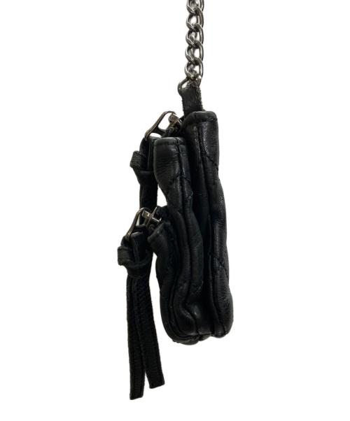 Zadig&Voltaire（ザディグエヴォルテール）Zadig&Voltaire (ザディグエヴォルテール) レザーチェーンショルダーバッグ ブラックの古着・服飾アイテム