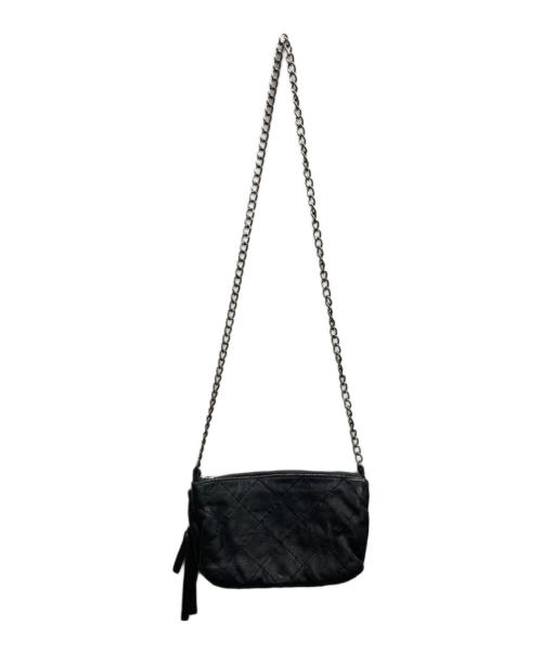 Zadig&Voltaire（ザディグエヴォルテール）Zadig&Voltaire (ザディグエヴォルテール) レザーチェーンショルダーバッグ ブラックの古着・服飾アイテム