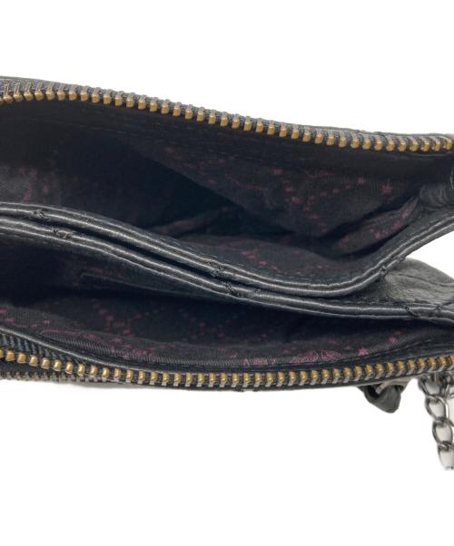 Zadig&Voltaire（ザディグエヴォルテール）Zadig&Voltaire (ザディグエヴォルテール) レザーチェーンショルダーバッグ ブラックの古着・服飾アイテム