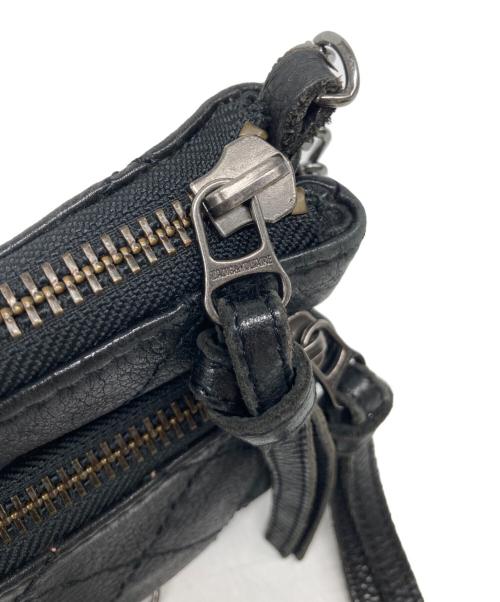 Zadig&Voltaire（ザディグエヴォルテール）Zadig&Voltaire (ザディグエヴォルテール) レザーチェーンショルダーバッグ ブラックの古着・服飾アイテム