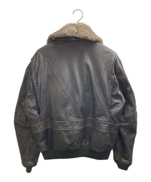 echtes leder（エヒテス レーダァ）echtes leder (エヒテス レーダァ) ファー付レザージャケット ブラウン サイズ:Lの古着・服飾アイテム