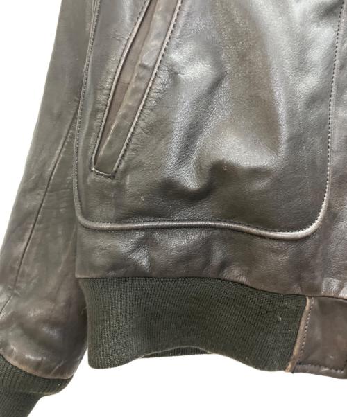 echtes leder（エヒテス レーダァ）echtes leder (エヒテス レーダァ) ファー付レザージャケット ブラウン サイズ:Lの古着・服飾アイテム